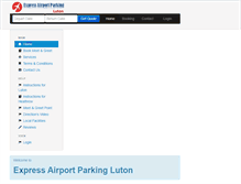 Tablet Screenshot of expressairportparkingluton.com